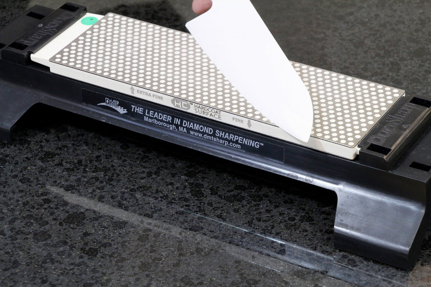 Dmt diamond sharpeners 8 in. Duosharp bench stone extra fine / fine hardcoat surface with base the best knife
