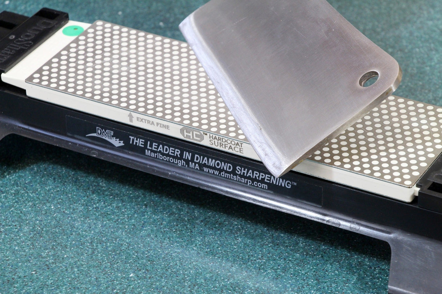 Dmt diamond sharpeners 8 in. Duosharp bench stone extra fine / fine hardcoat surface with base the best knife