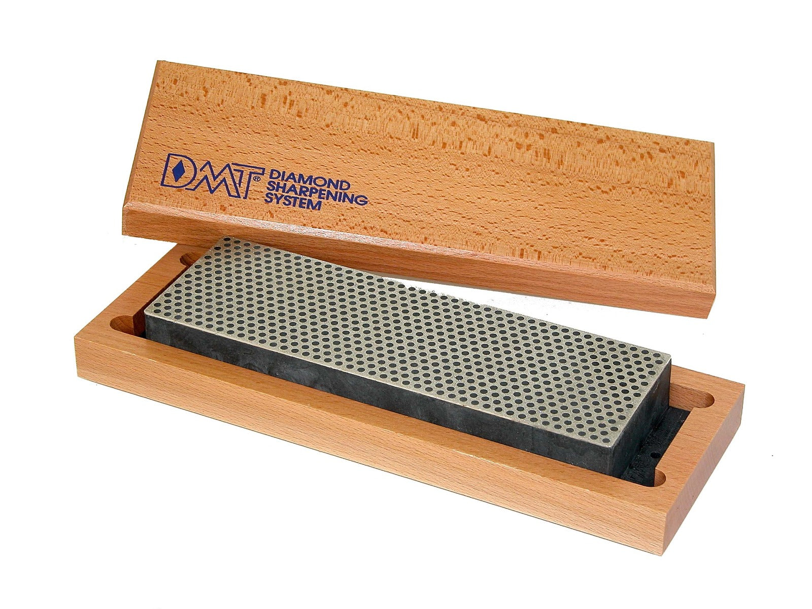 Dmt diamond sharpeners - 8-in. Diamond whetstone™ sharpener extra-coarse with wood box - the best knife sharpeners made