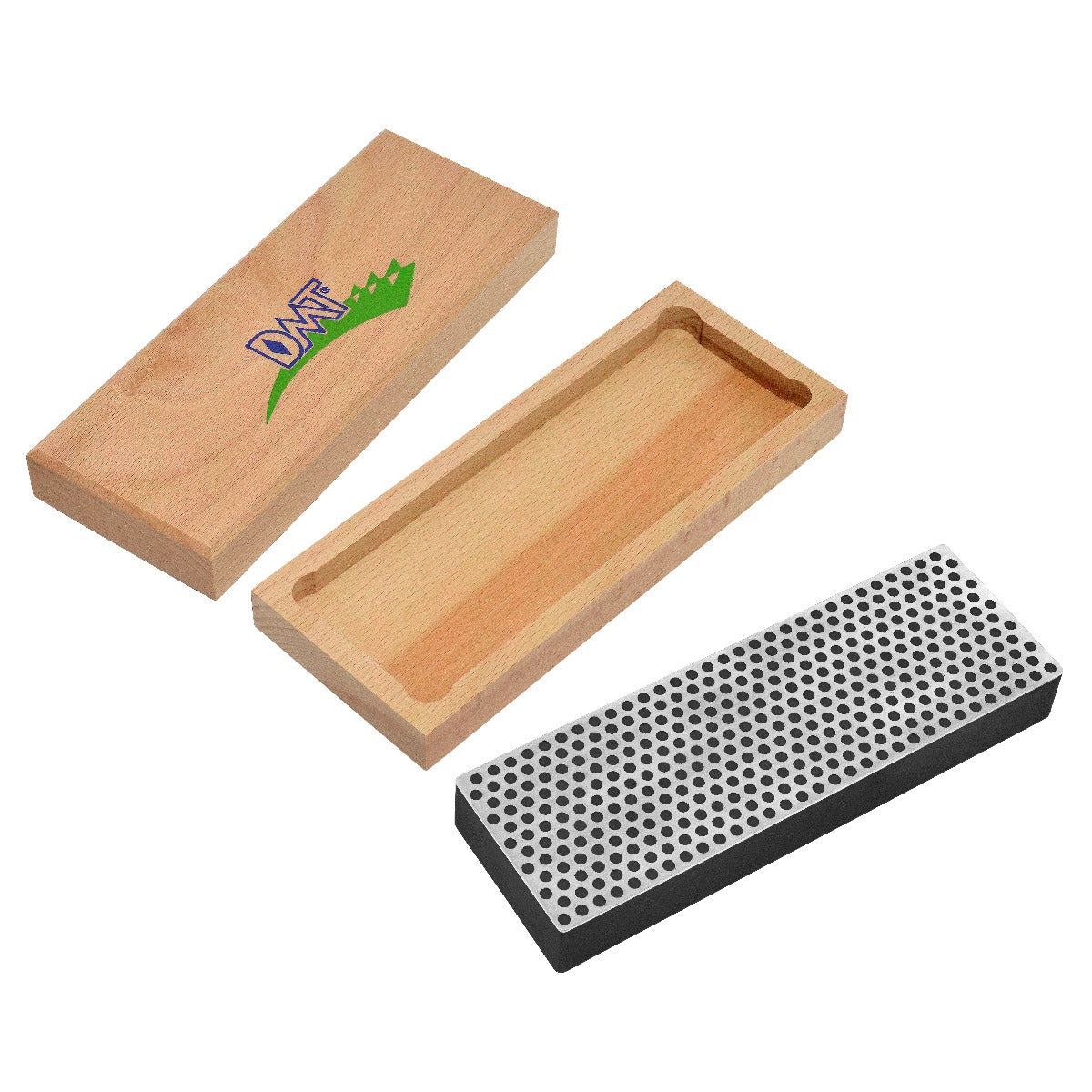 Dmt diamond sharpeners - 8-in. Diamond whetstone™ sharpener extra-coarse with wood box - the best knife sharpeners made