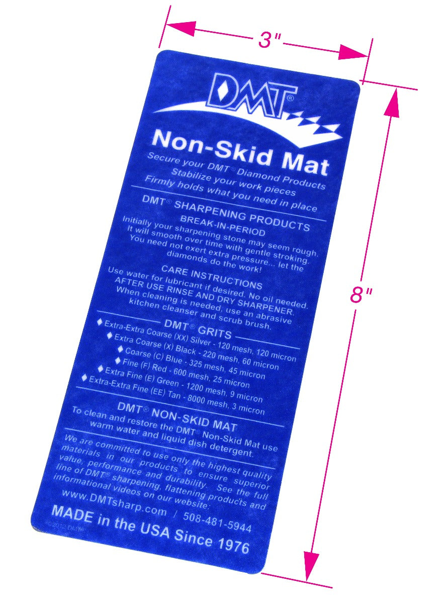Dmt diamond sharpeners - non-skid mat 8-in. X 3-in. Dmt / blue - the best knife sharpeners made in usa