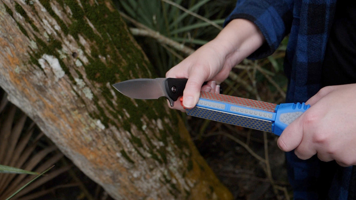 Dmt diamond sharpeners tri stone rotator diamond sharpener the best knife sharpeners made in usa