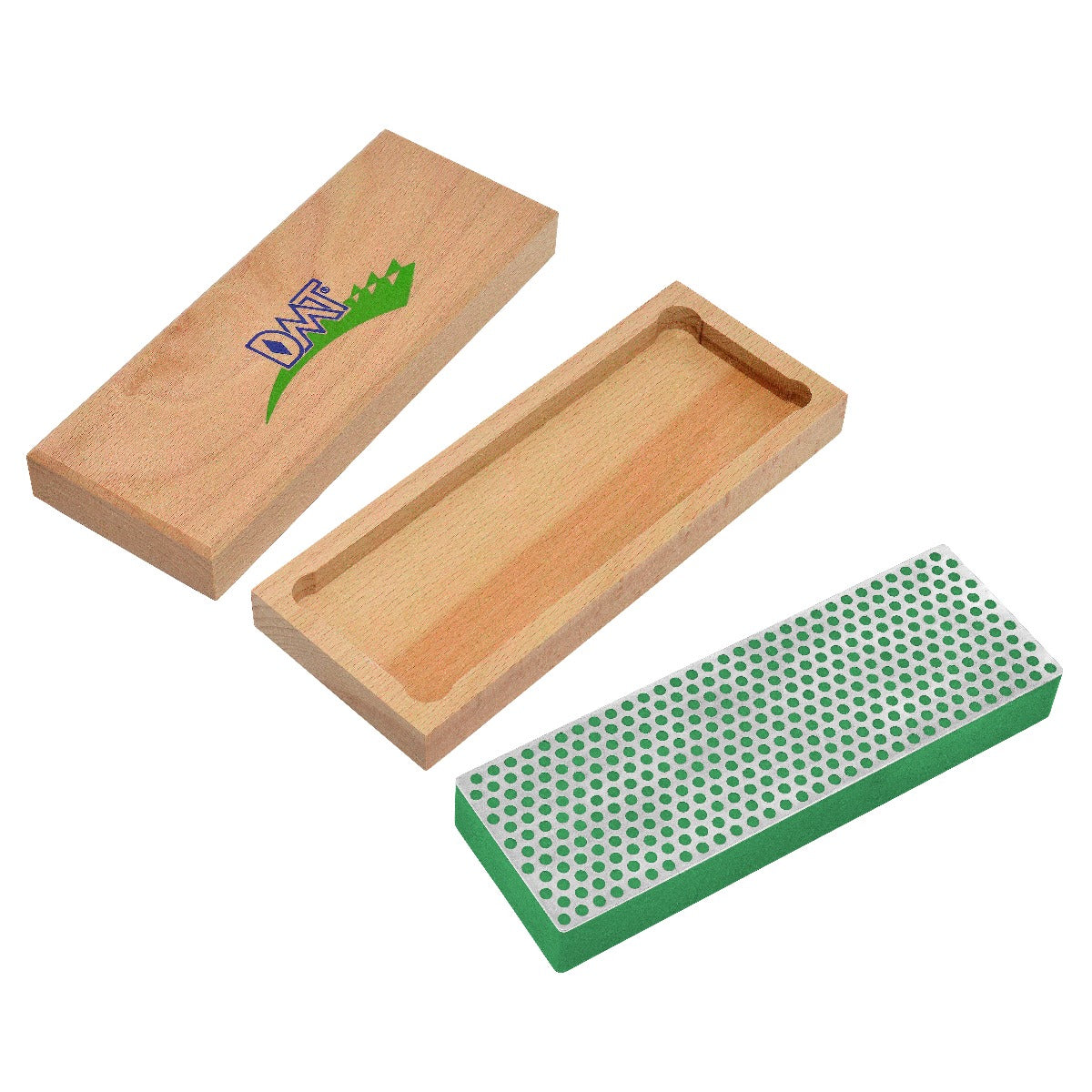 Dmt diamond sharpeners - 6-in. Diamond whetstone™ sharpener extra fine with hardwood box - the best knife sharpeners