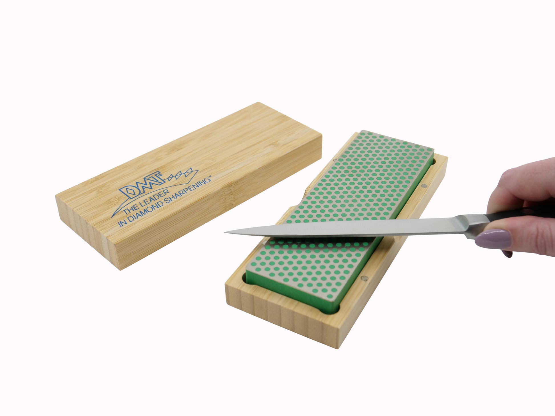 Dmt diamond sharpeners - 6-in. Diamond whetstone™ sharpener extra fine with wood box - the best knife sharpeners made