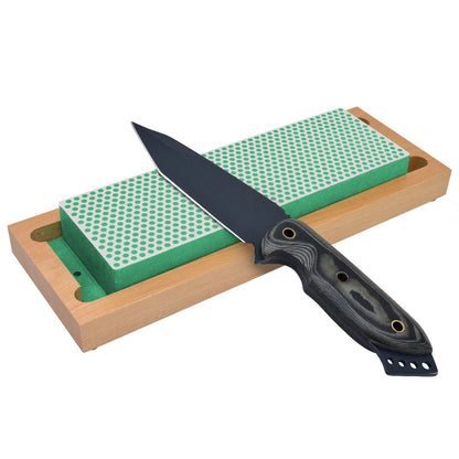 Dmt diamond sharpeners - 8-in. Diamond whetstone™ sharpener extra-fine with hardwood box - the best knife sharpeners