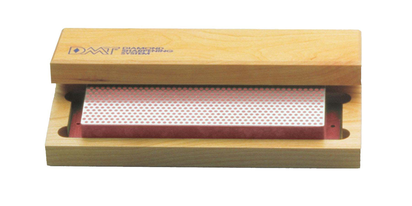 Dmt diamond sharpeners - 8-in. Diamond whetstone™ sharpener fine with wood box - the best knife sharpeners made in usa