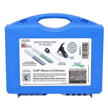 Dmt diamond sharpeners - diafold magna-guide kit with ee/e/f/c grits in sturdy case - the best knife sharpeners made