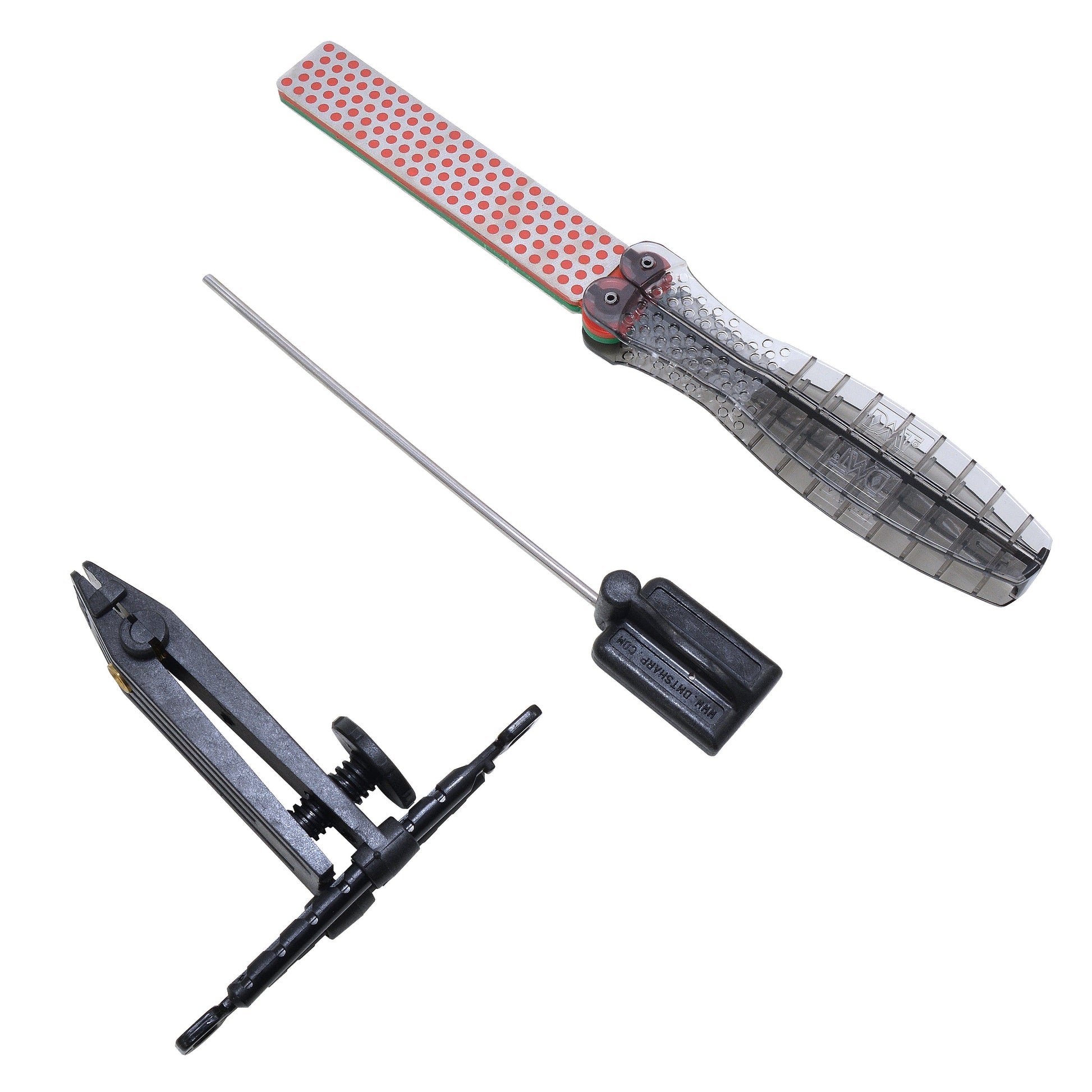 diamond file sharpening technique angle guide